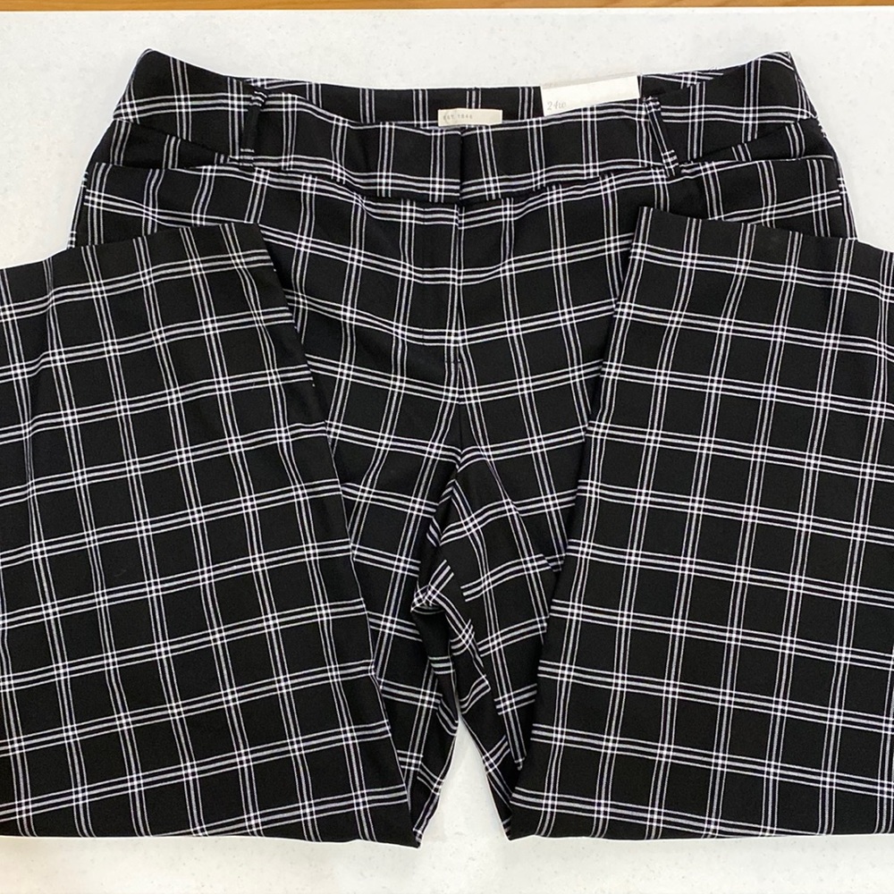EST 1946 Curvy Black & White Trouser Pant